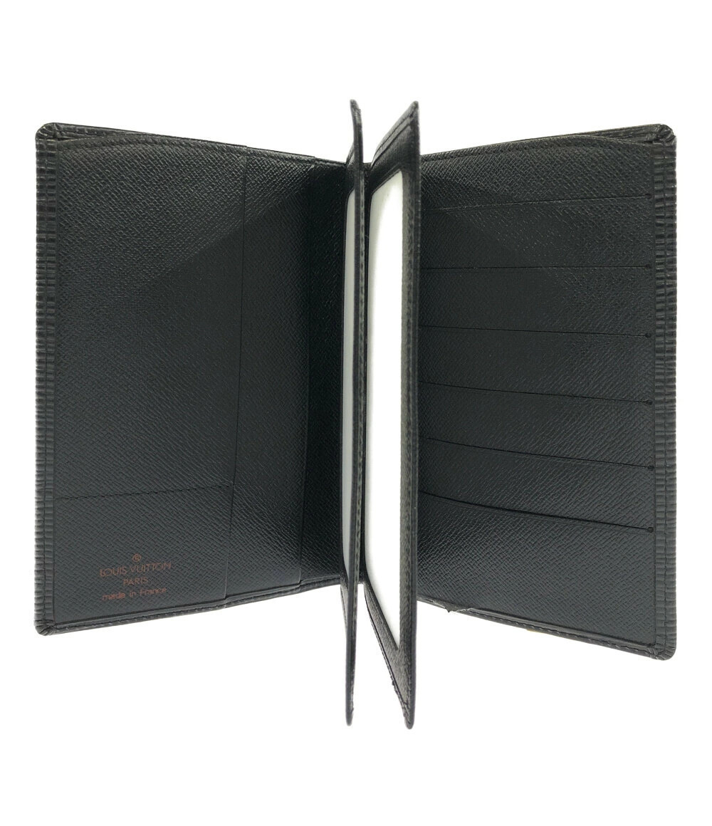 Louis Vuitton Vieux fold Black Noir Wallet Epi Portefeuille Bi